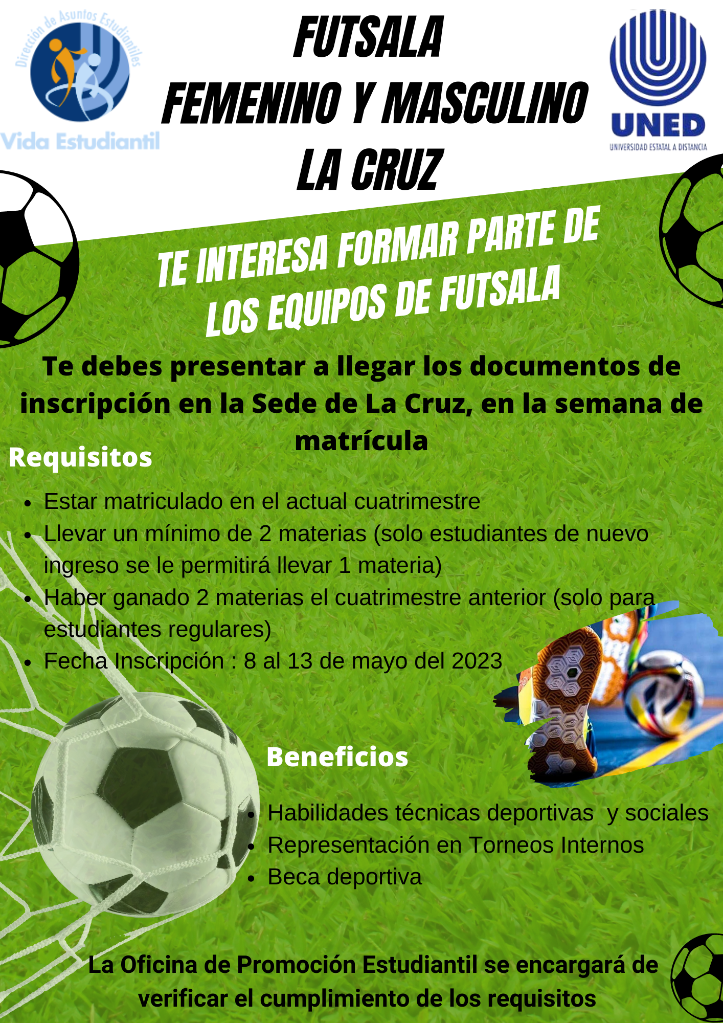 Futsala Femenino y Masculino La Cruz