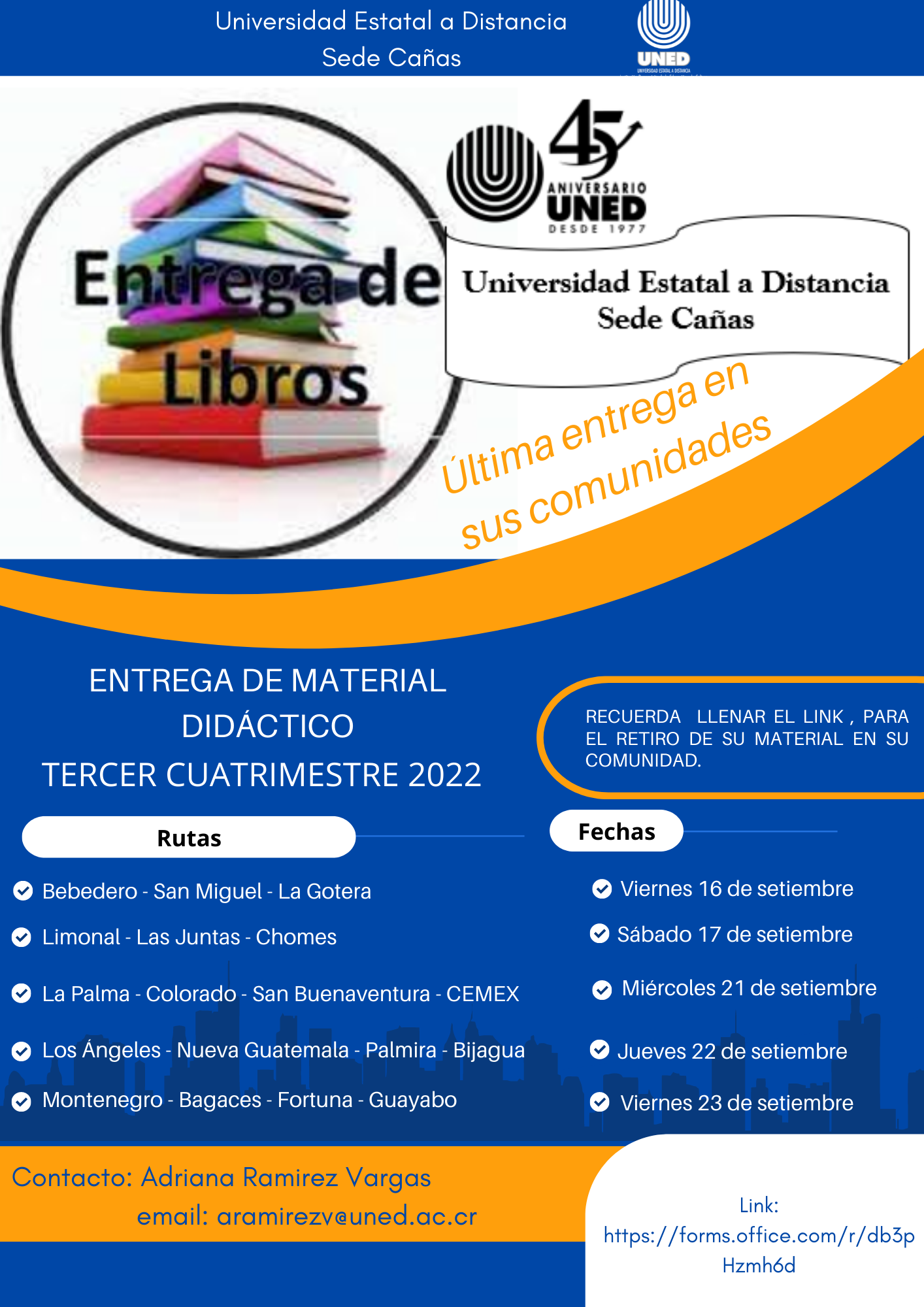 entrega de libros CAÑAS