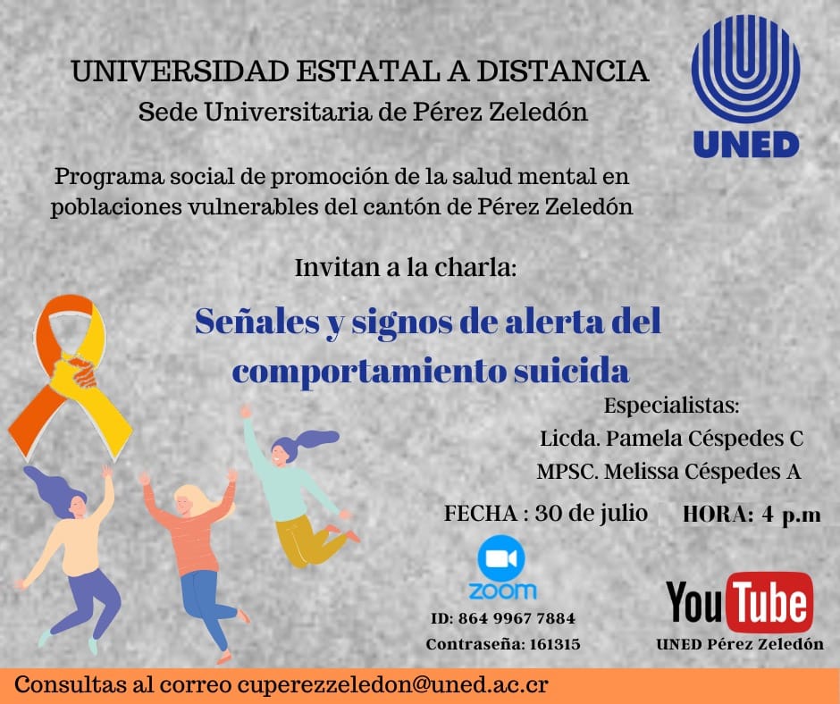 3 Charla Señales y signos de alerta del comportamiento suicida 4pm