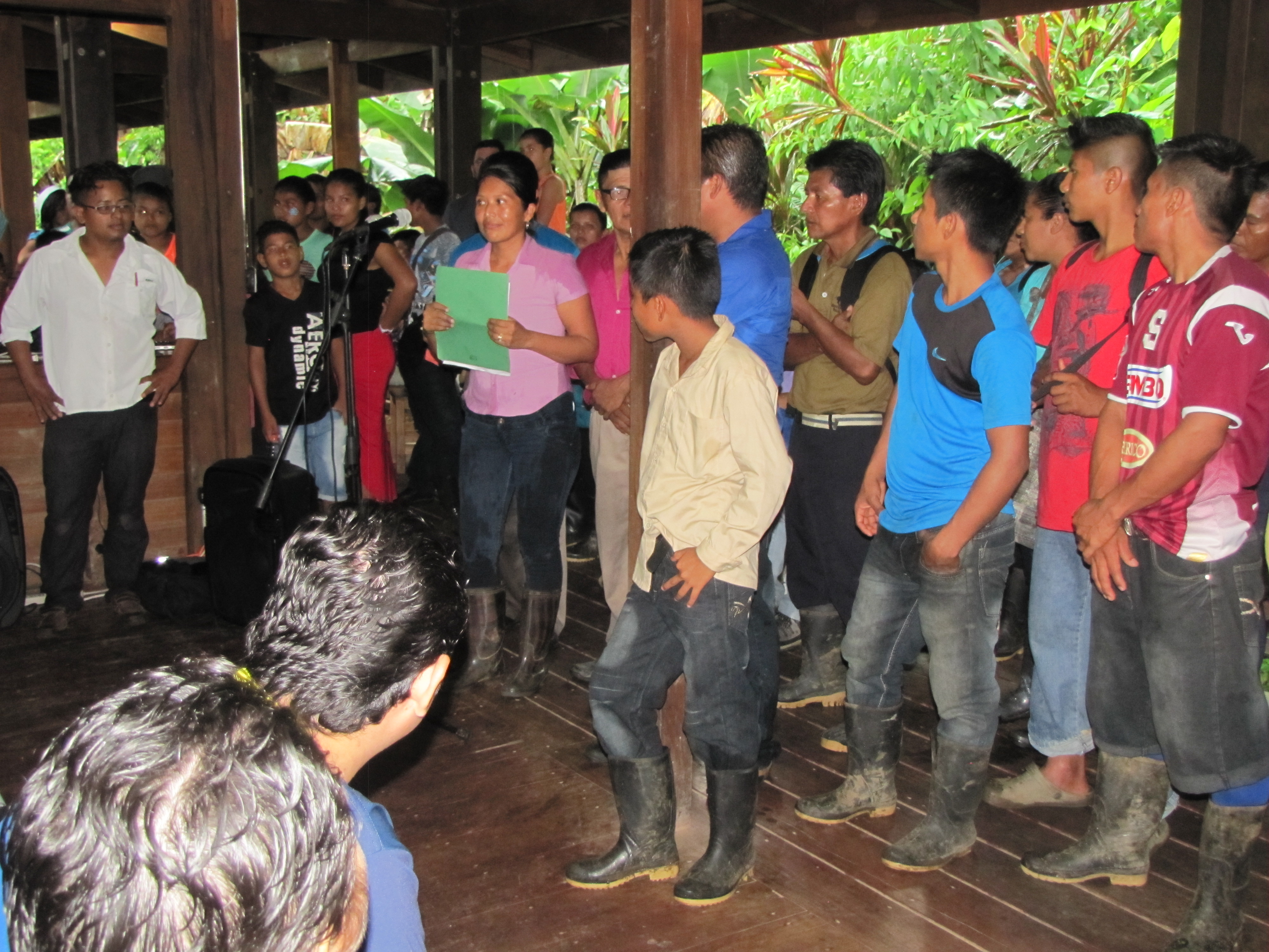 La comunidad de Talamanca reunida para las celebraciones.