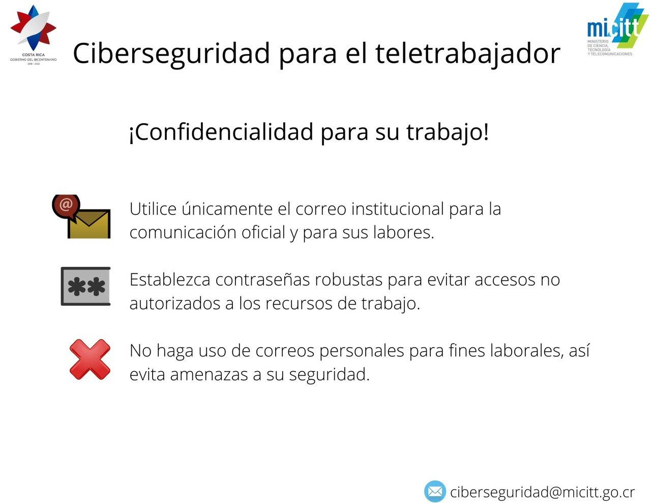 Confidencialidad de su trabajo