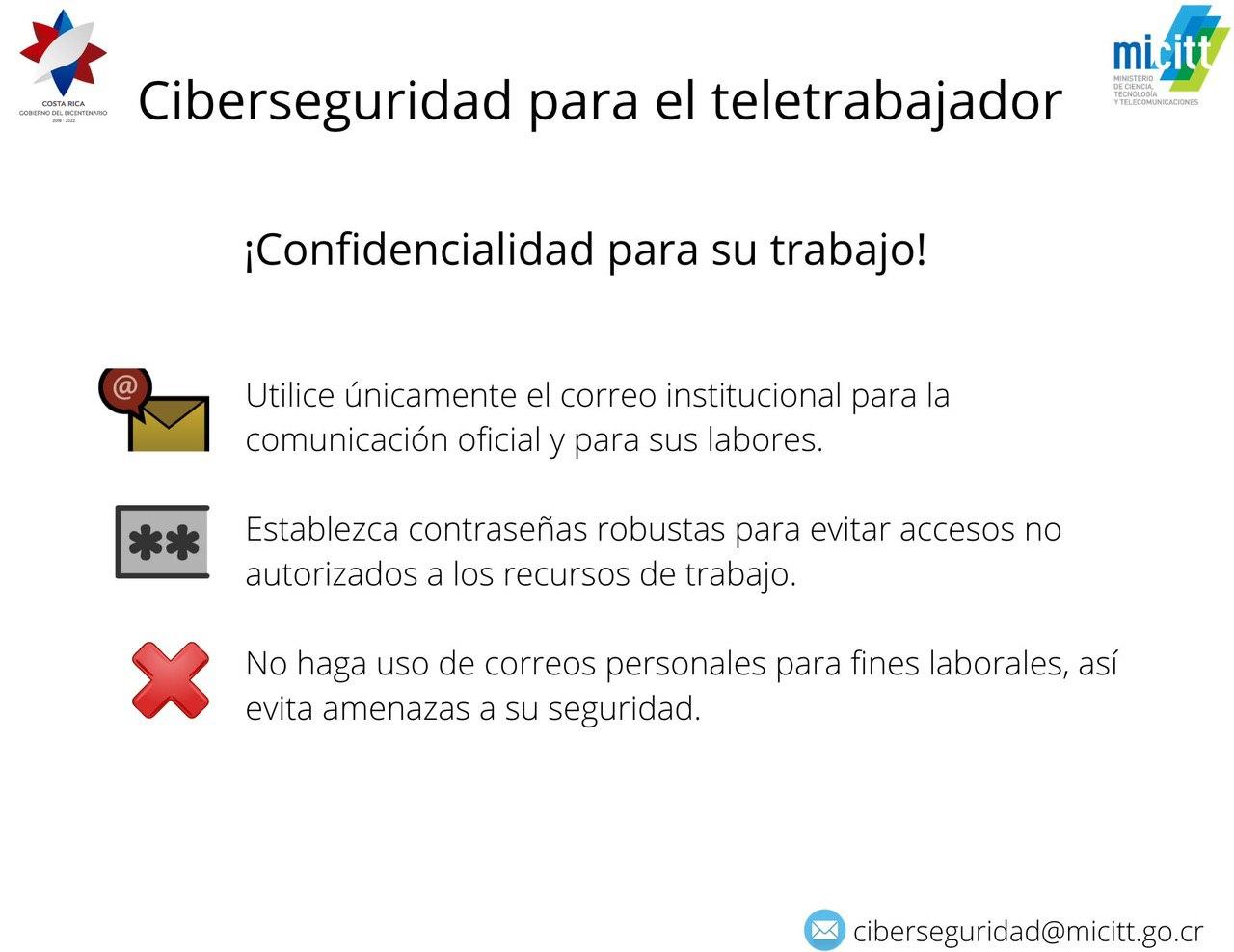 Confidencialidad de su trabajo