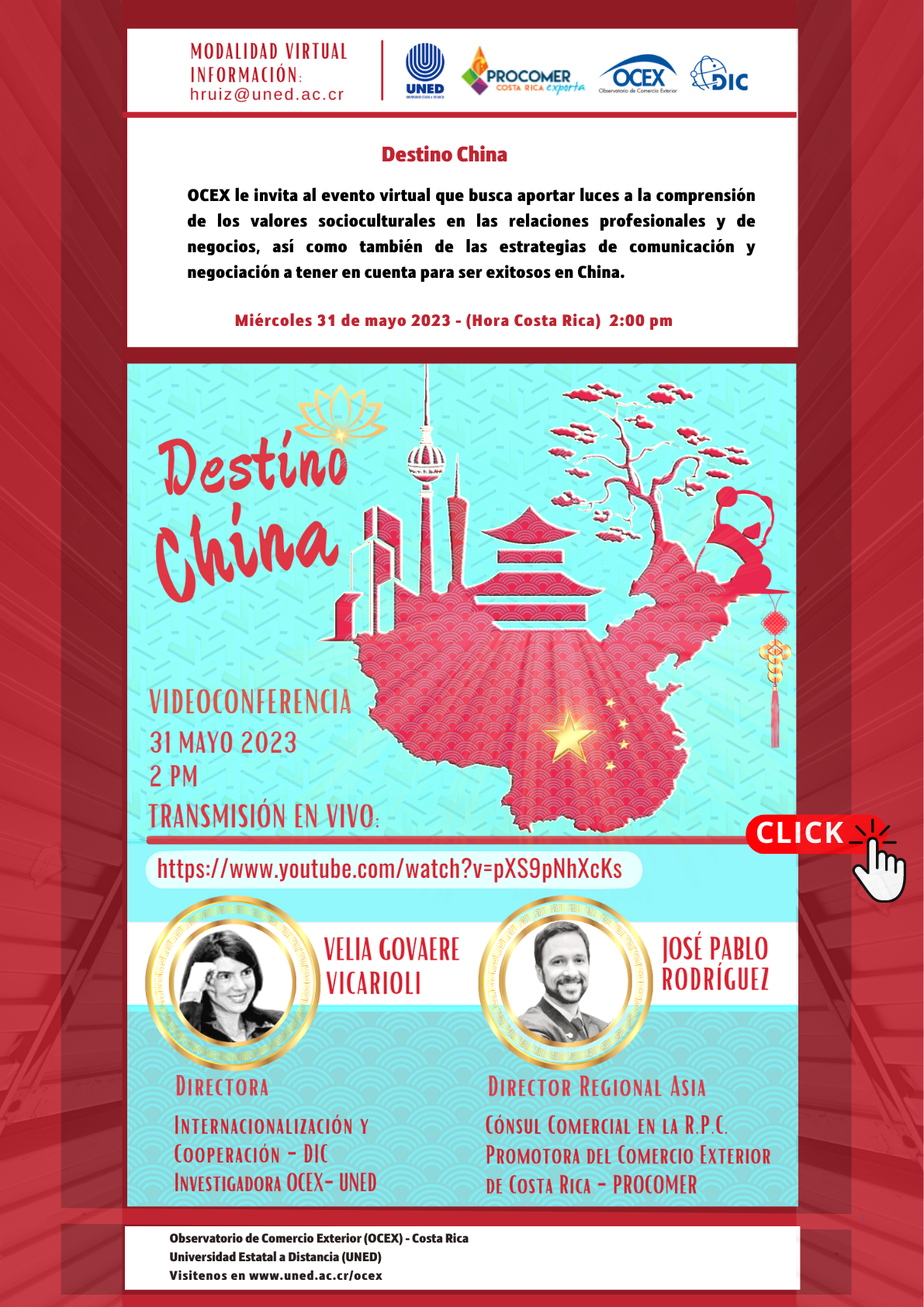 evento ocex destino china