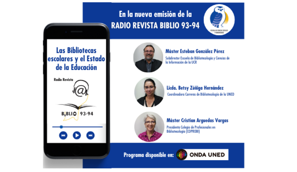 imagen de Radio Revista Biblio 93-94 Programa Noviembre: Las Bibliotecas escolares y el Estado de la Educación