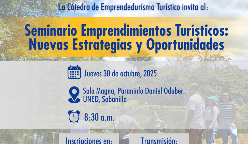 imagen de Seminario turístico marca el 11° aniversario de la Cátedra de Emprendedurismo Turístico