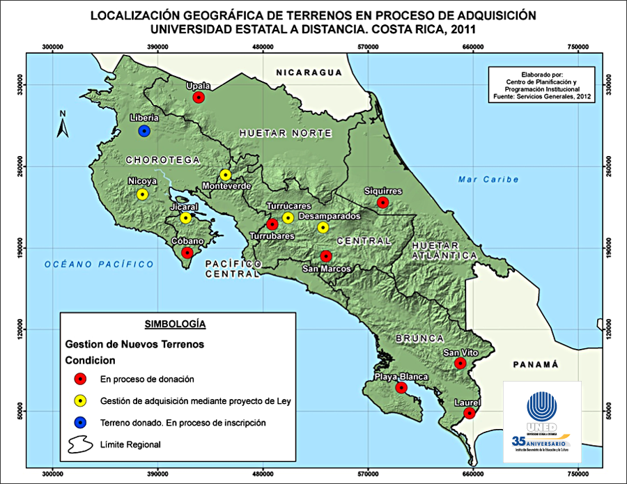 Locación de terrenos en proceso de adquisición